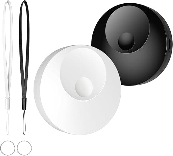 Item Finder [Apple MFi Certified] Work with Apple Find My(iOS Only) Luggage Tracker Bluetooth Key Item Finder Waterproof Smart Finder Worldwide Tracking for Dogs Cats Wallet Backpack Suitcase Bag