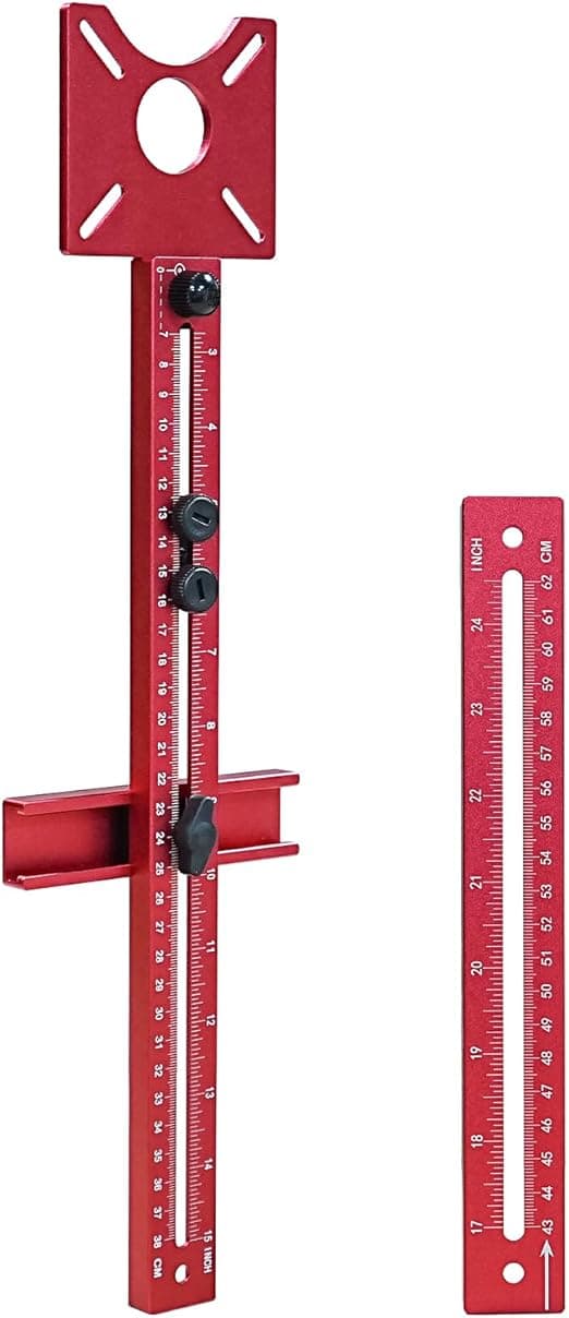 Router Jig Kit 2025 | 24" 4-in-1 Woodworking Guide System, Adjustable Router Circle Cutting Jig with 610mm Sliding Rail for Cabinets, MDF, Hardwood