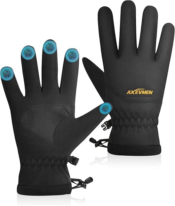 Winter Gloves Waterproof Ski Snow Gloves for Women Men, Windproof Cold Weather Warm Thermal with 3M Premium Insulation Touchscreen for Running Driving Cycling Hiking Biking Outdoor Sports Work